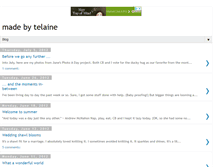 Tablet Screenshot of blog.madebytelaine.com